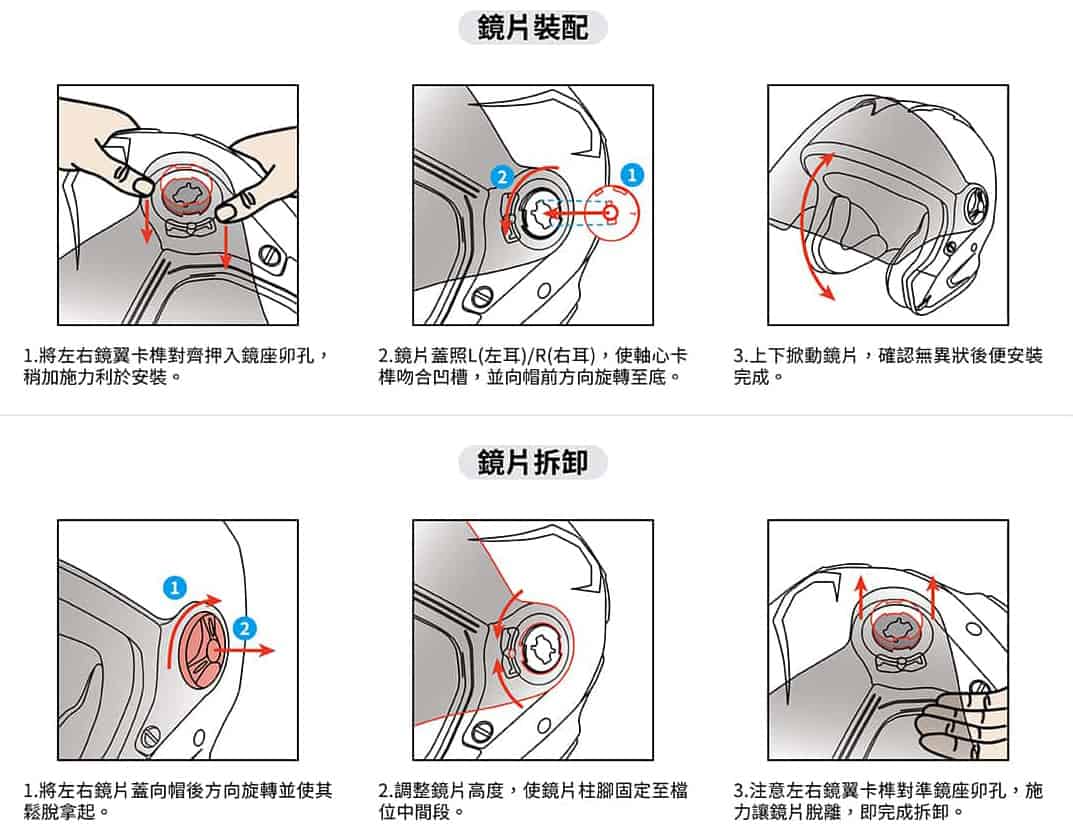 JX鏡片拆卸與安裝教學